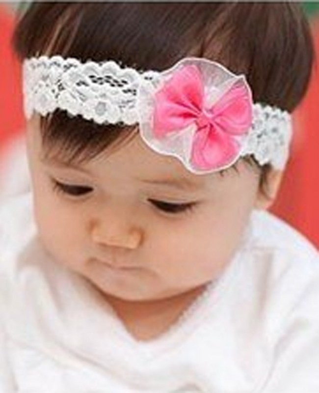baby girl white hair accessories